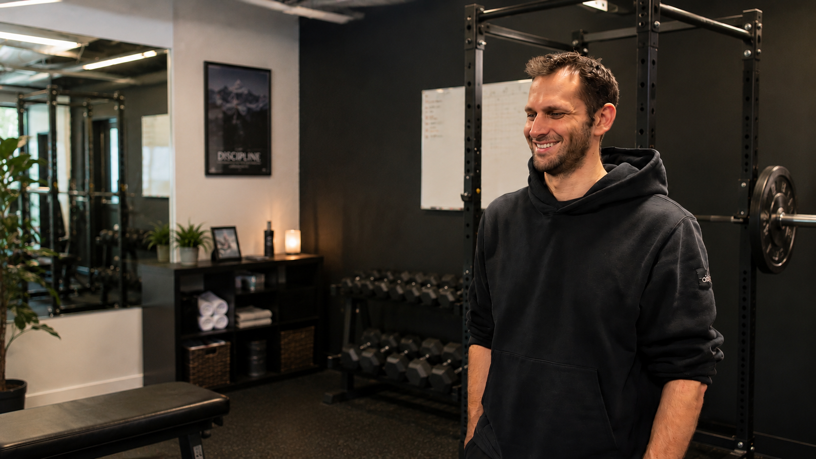 Tom Apruzzese, DPT, in his private movement and strength studio